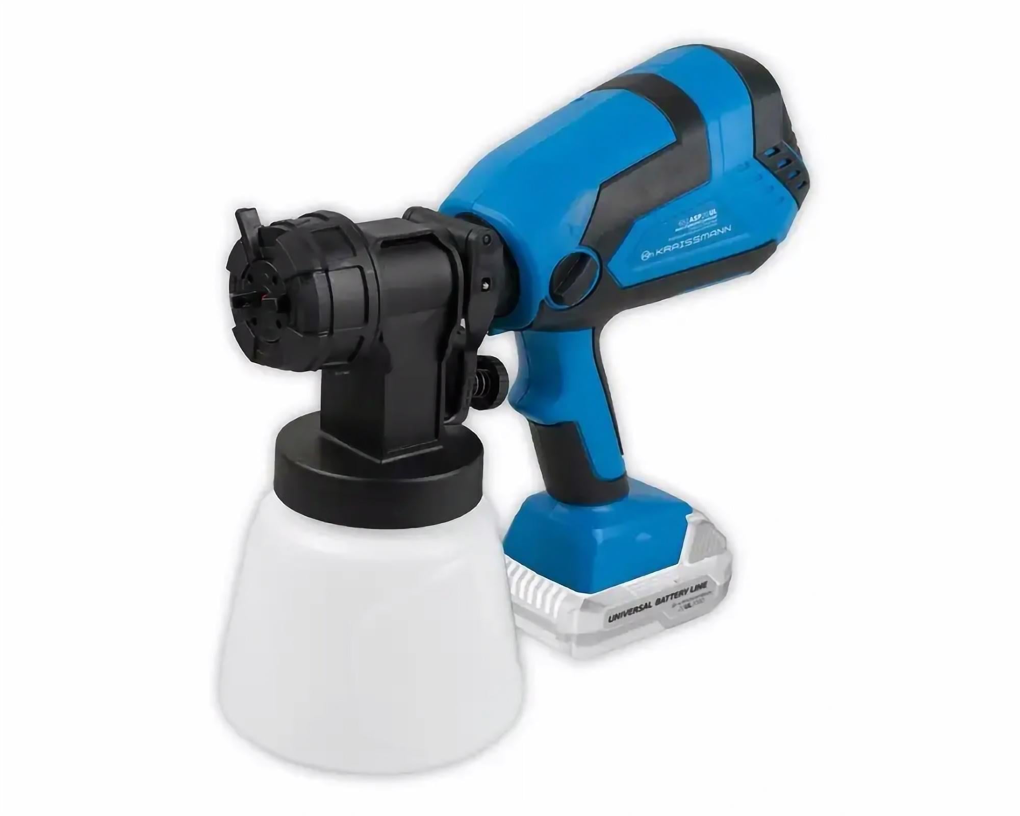 Краскопульт аккумуляторный 1 сопл 210 Вт 1200 мл/мин бачок 800 мл 60 DIN