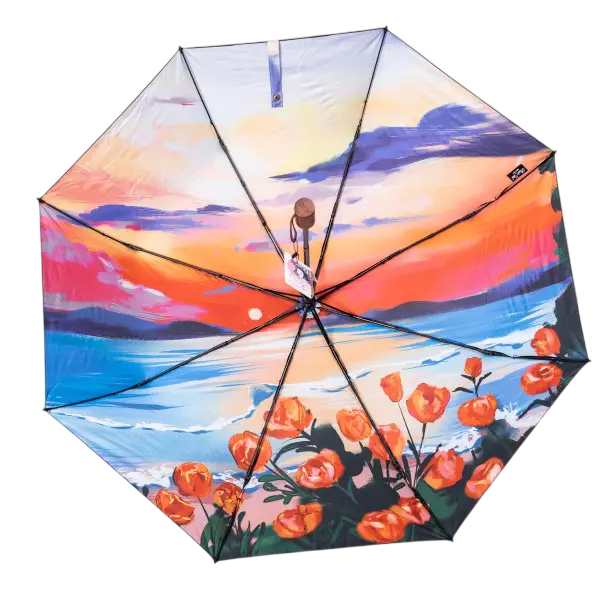 Парасолька механічна складана з малюнком 100 см Різнокольоровий (HP-23-14ML) - фото 3 Парасолька механічна складана з малюнком 100 см Різнокольоровий (HP-23-14ML) - фото 3