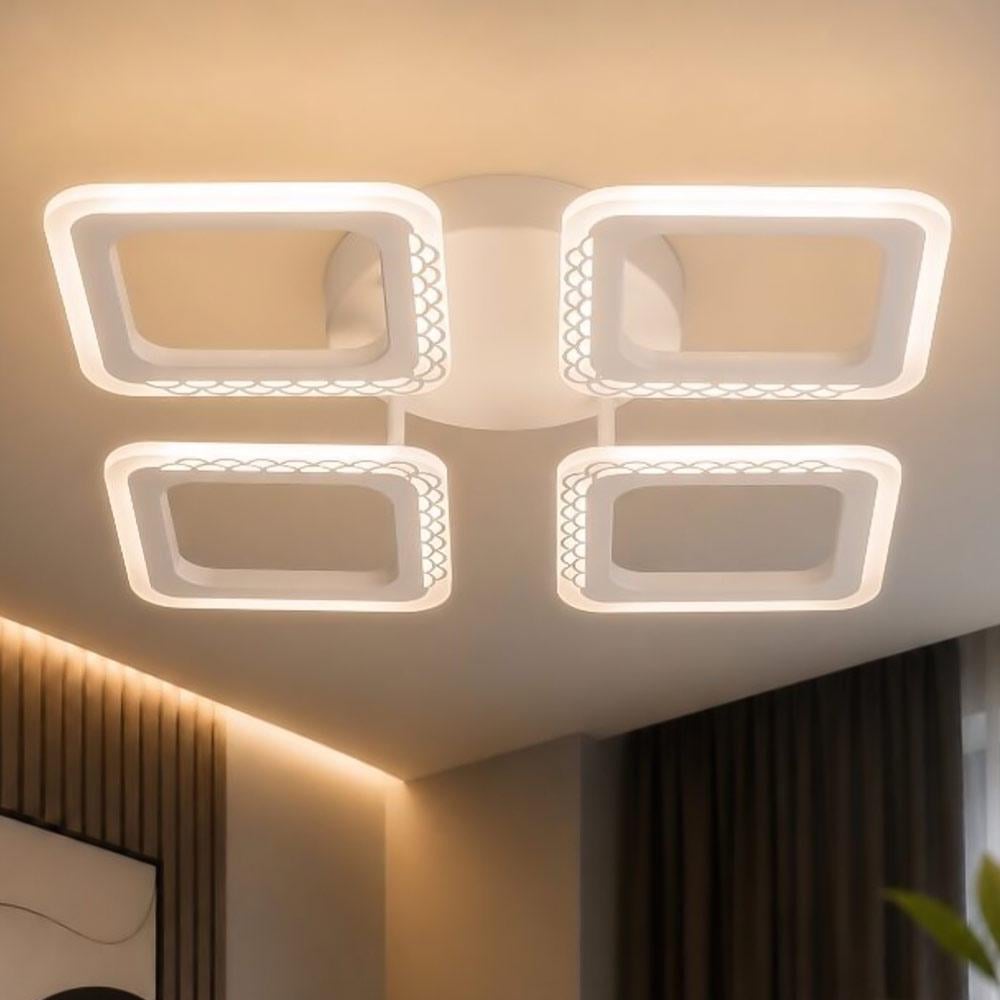 Люстра потолочная светодиодная Light House SRS-20689/4 WT 72W Белый Люстра потолочная светодиодная Light House SRS-20689/4 WT 72W Белый