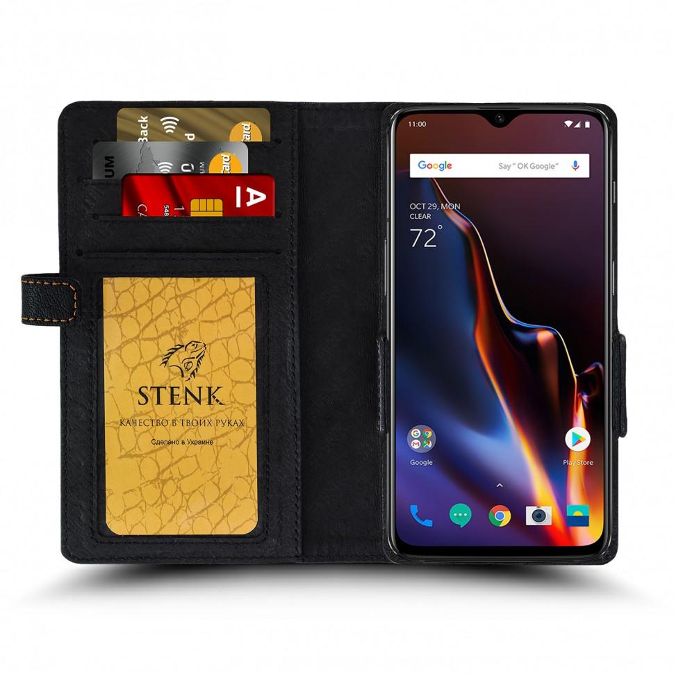 Чехол книжка Stenk Wallet для OnePlus 6T Черный (62349)