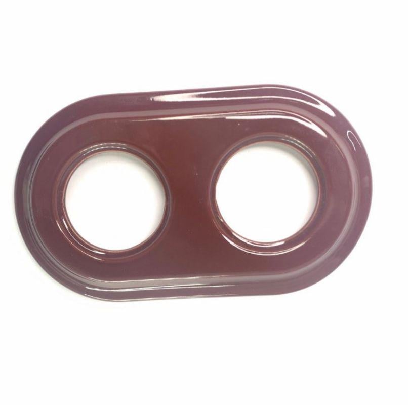 Рамка керамическая Keruida на 2 поста для скрытого монтажа Коричневый