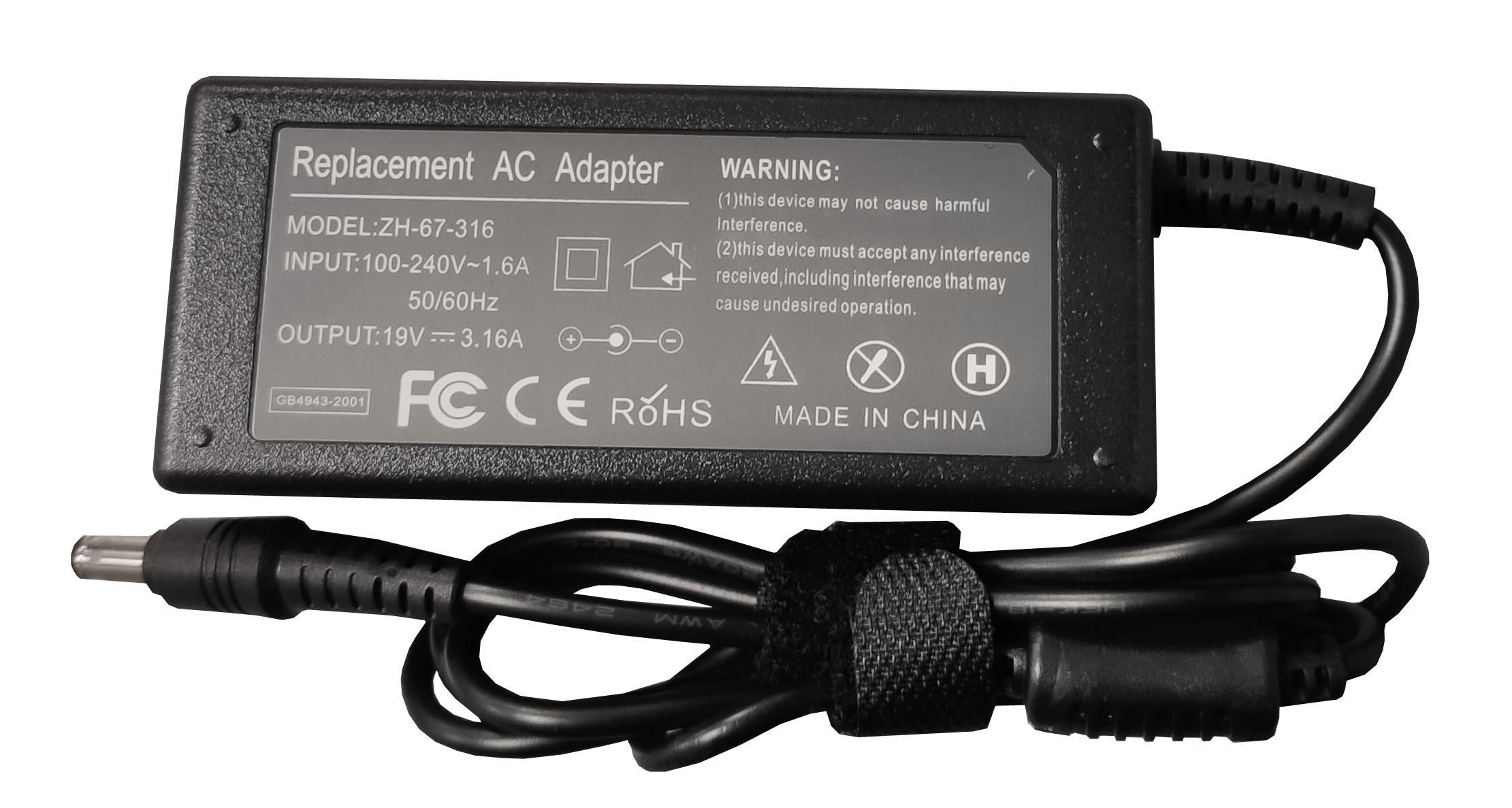 Блок питания для ноутбука Samsung AD-6019 60W 19V 3,16A 5,5x3,0 мм (062039)