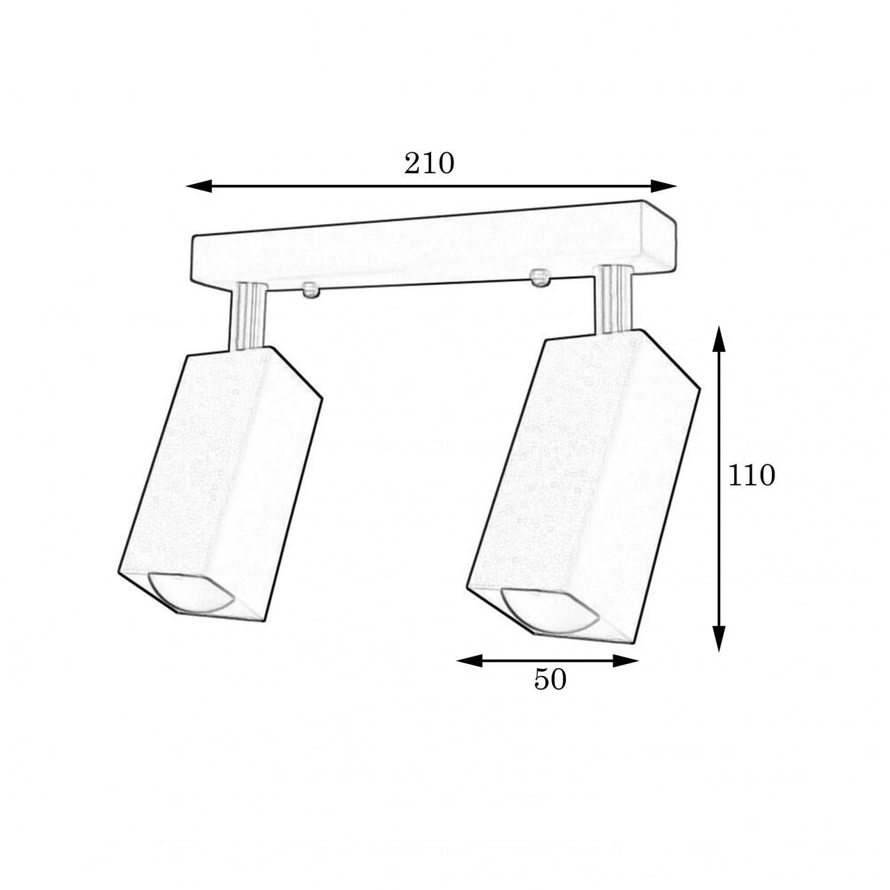 Бра MSK Electric в стиле лофт с поворотным механизмом под лампм Е27 Белый (SQ 1105-2 W) - фото 4