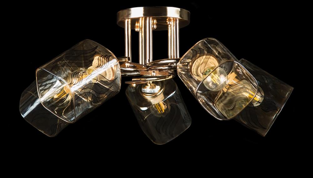 Люстра с плафонами Ray L9733A/5 FGD (IR006324)