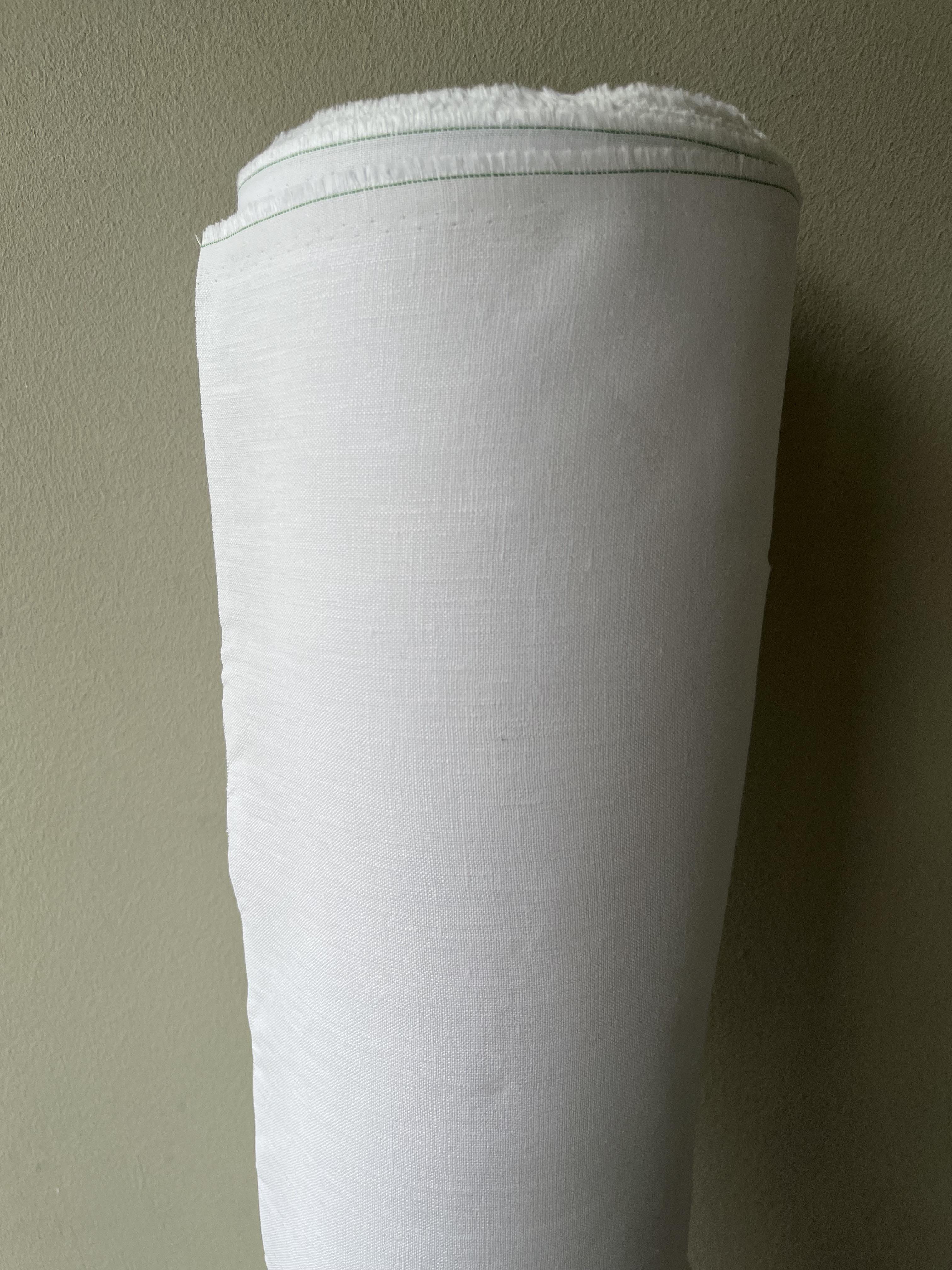 Ткань костюмная смягченная Linen Plus 100% лен 148 см 101 Белый - фото 4 Ткань костюмная смягченная Linen Plus 100% лен 148 см 101 Белый - фото 4