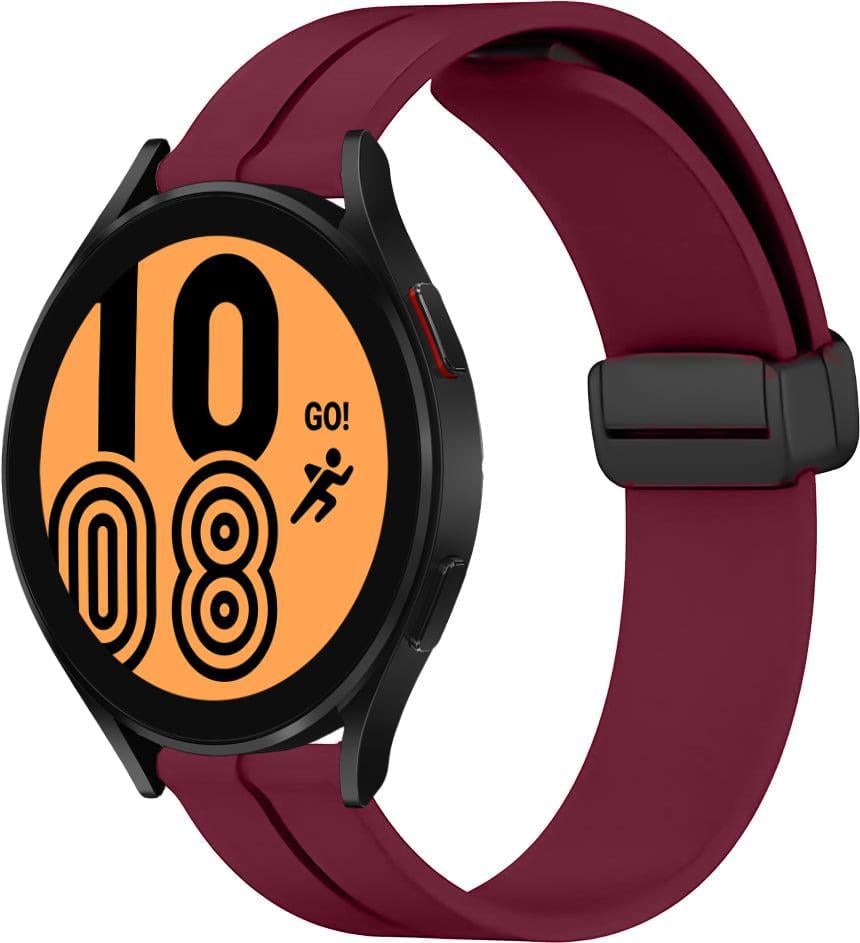 Ремешок для смарт-часов Rysta для Samsung Galaxy Watch4 44 мм Wine (41672-42)