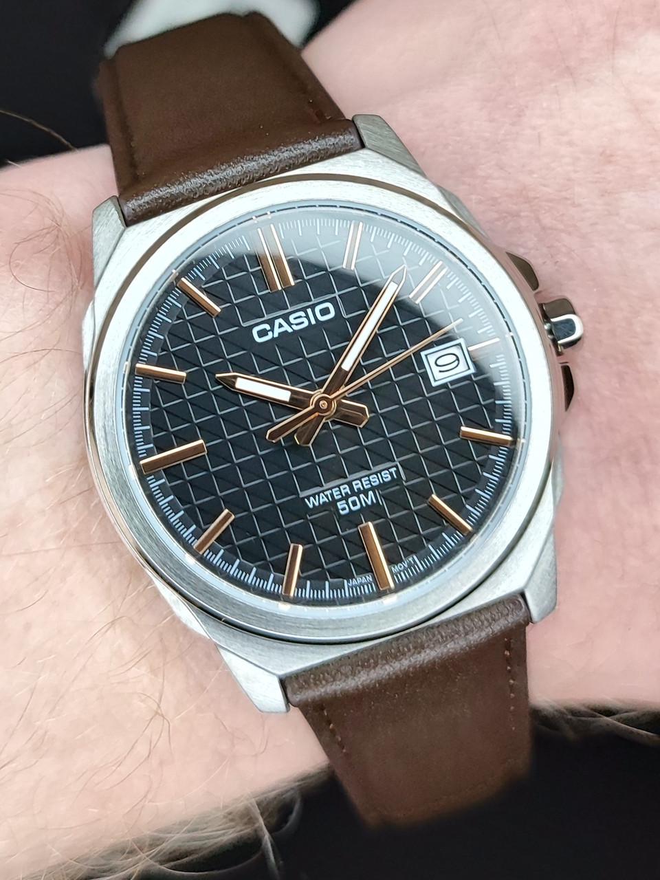 Наручные часы мужские Casio MTP-E720L-5A Timeless Collection со стальным корпусом Коричневый (2722010168)