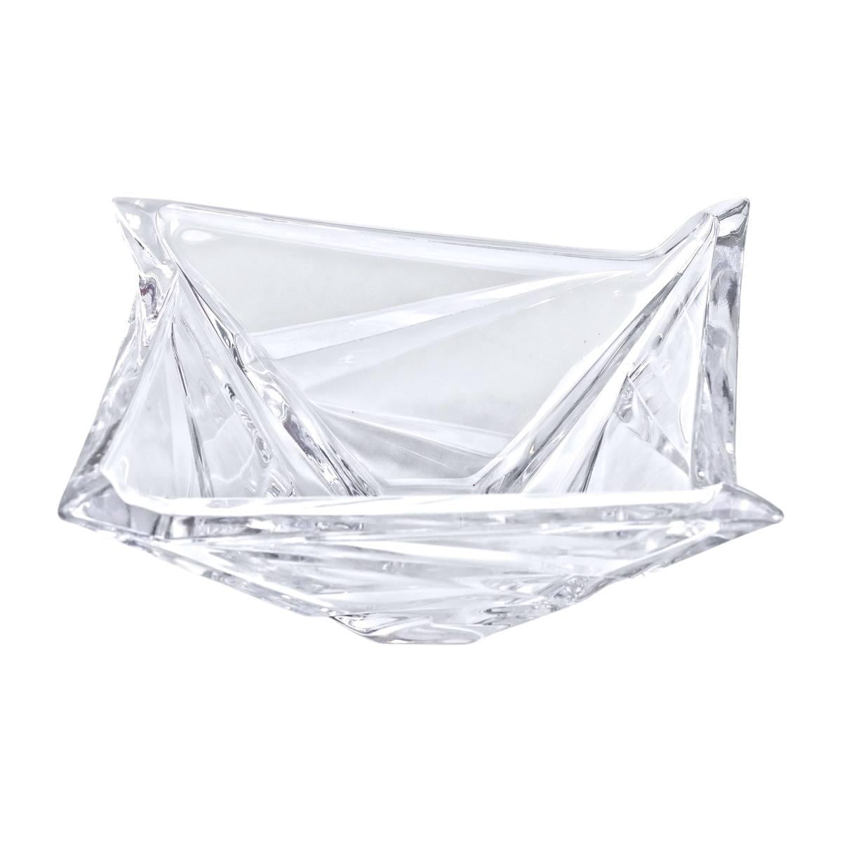 Салатница Yiwu Creative стеклянная 21,5х21,5 см Прозрачный (HP-YH-47)