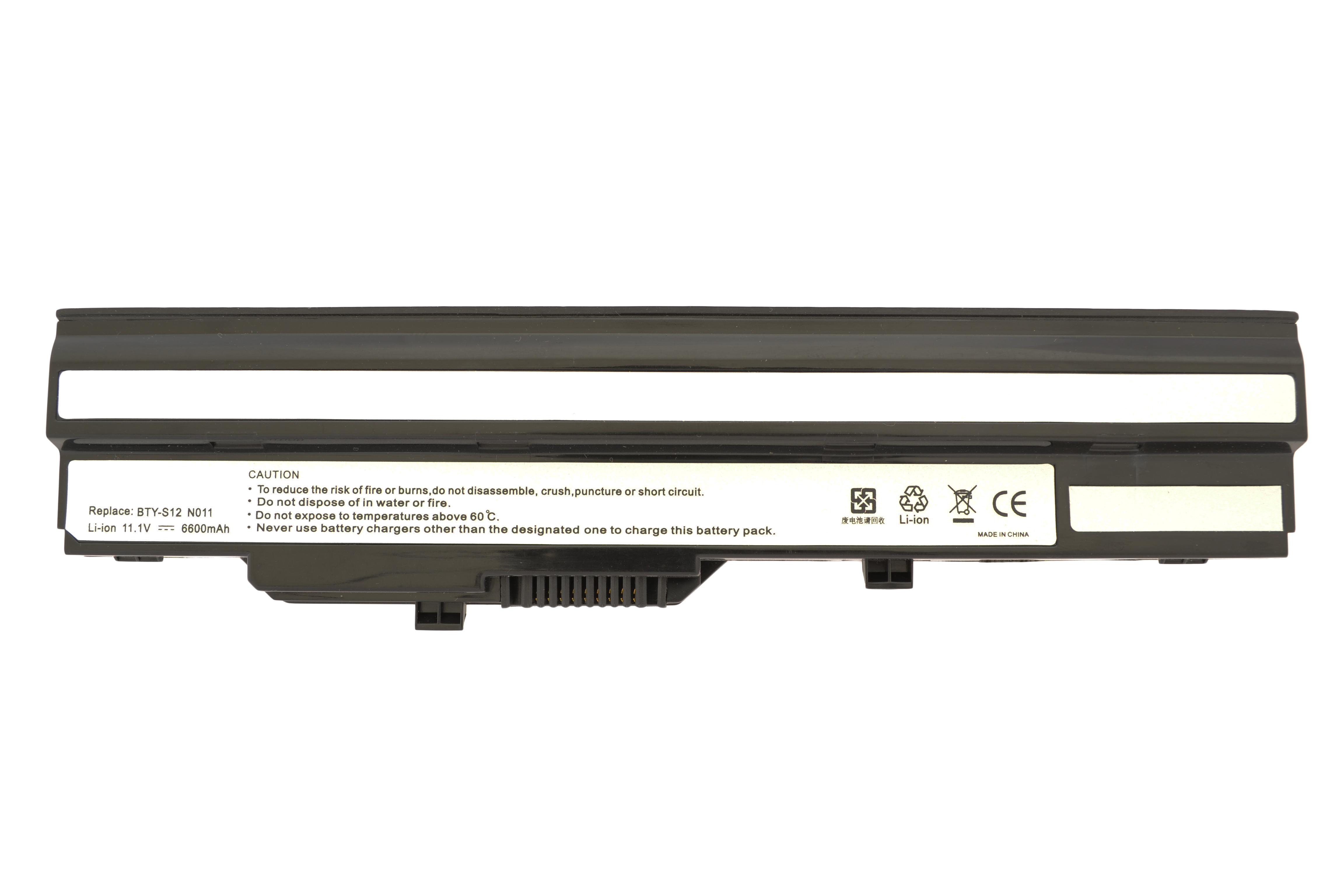 Аккумулятор для ноутбука MSI BTY-S12 Wind U100 11,1 V 6600 mAh (002779)