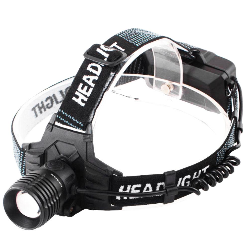 Фонарь налобный PL-178, 2x18650