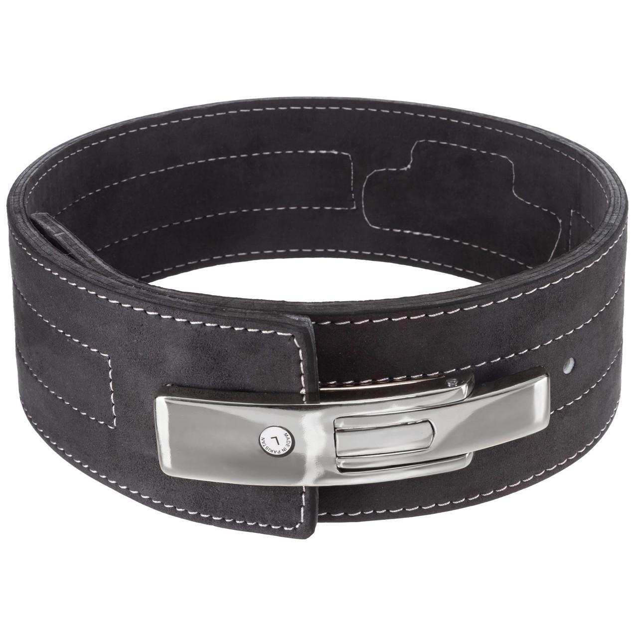 Пояс для пауэрлифтинга VELO ZB-5785 с карабином кожаный 10 см (2532848591)