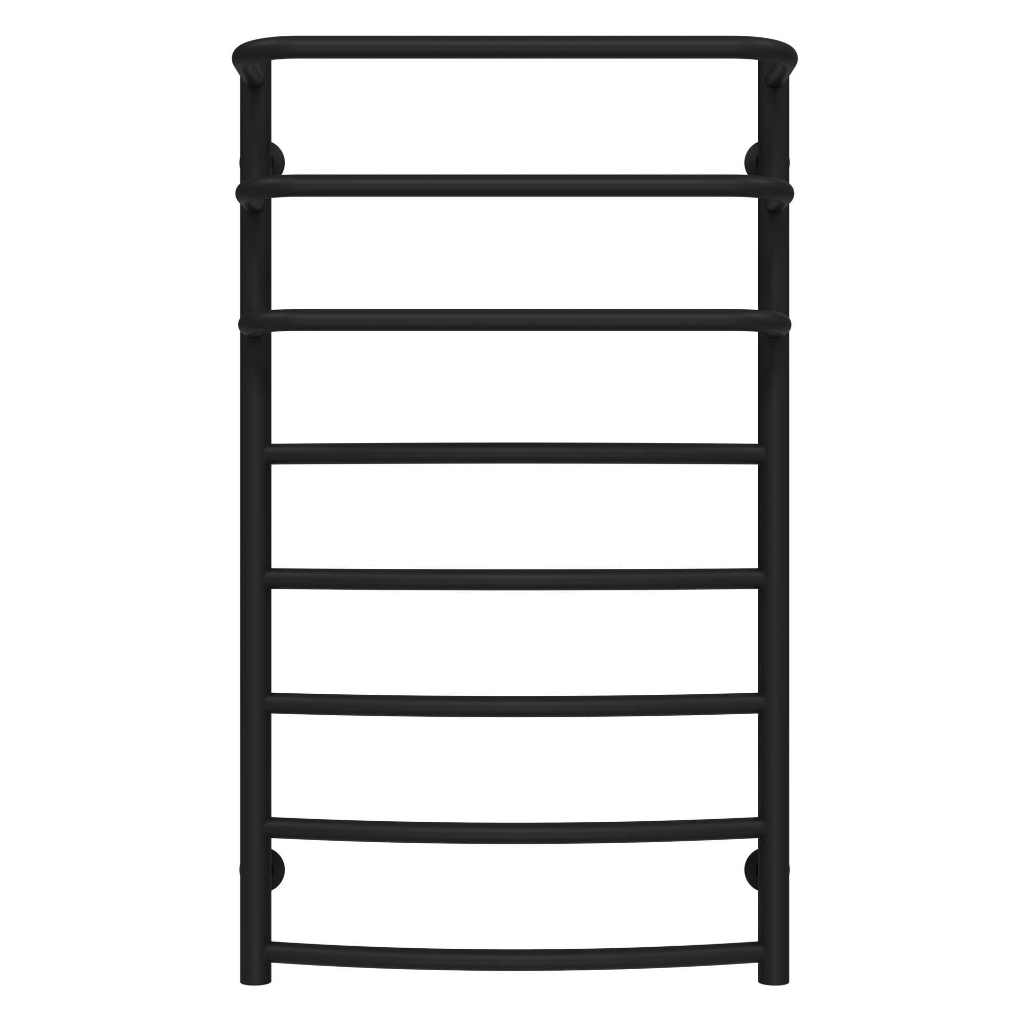 Рушникосушарка водяна Deffi Каскад Дуга П8 бокове праве підключення нержавіюча сталь 500х900 мм Чорний (C.KD.90.50.8.B.C)