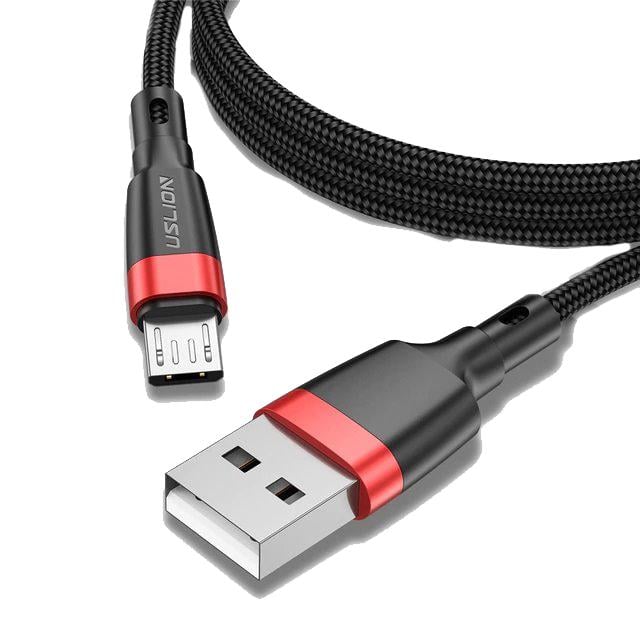 Кабель для быстрой зарядки Uslion Micro-USB 1 м Красный (1770394290) Кабель для быстрой зарядки Uslion Micro-USB 1 м Красный (1770394290)