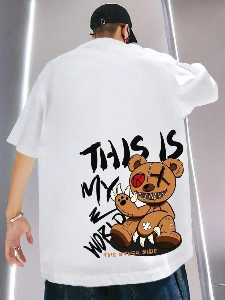 Футболка мужская с принтом Pin-000-606 повседневная XL Белый (2664093550)