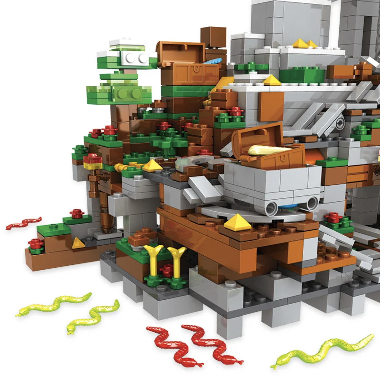 Конструктор My World Печера в горах 1089 деталей (SJ8806) - фото 8