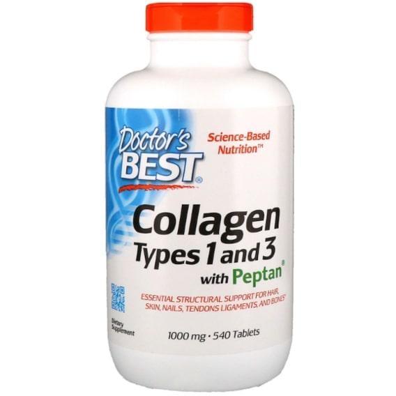Комплекс для кожи, волос, ногтей Doctor's Best Collagen with Peptan 1000 мг 540 таблеток (DRB-00358) Комплекс для кожи, волос, ногтей Doctor's Best Collagen with Peptan 1000 мг 540 таблеток (DRB-00358)