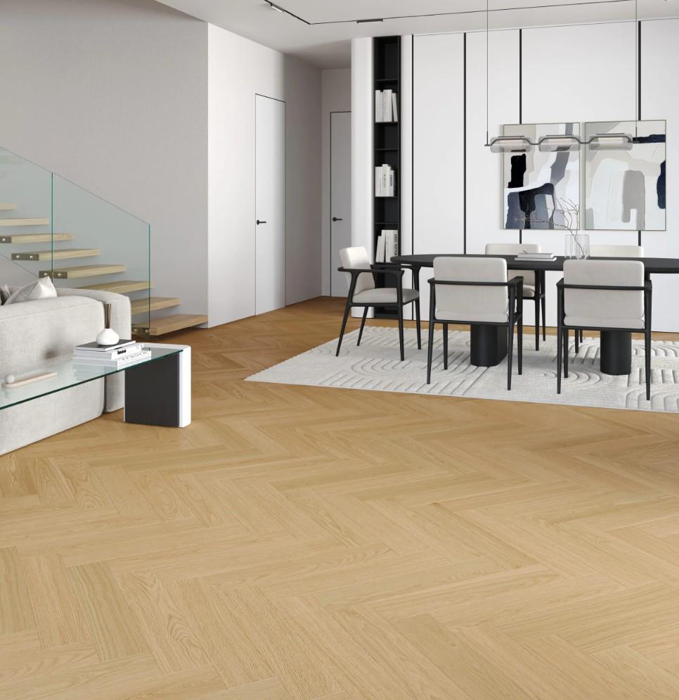 Ламинат виниловый Barlinek SPC LVT Next Step Herringbone DLE+ классическая английская елка с подкладкой Дуб Cream (29709928) - фото 4 Ламинат виниловый Barlinek SPC LVT Next Step Herringbone DLE+ классическая английская елка с подкладкой Дуб Cream (29709928) - фото 4