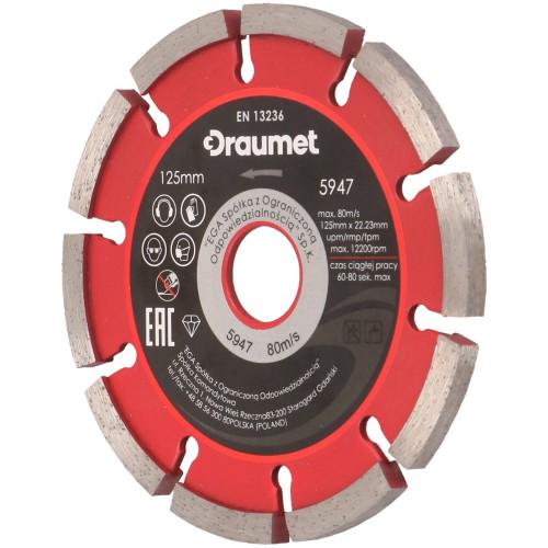 Диск алмазный по бетону Draumet широкий для прорезки швов 125х 6,4мм (E5947) - фото 1 Диск алмазный по бетону Draumet широкий для прорезки швов 125х 6,4мм (E5947) - фото 1