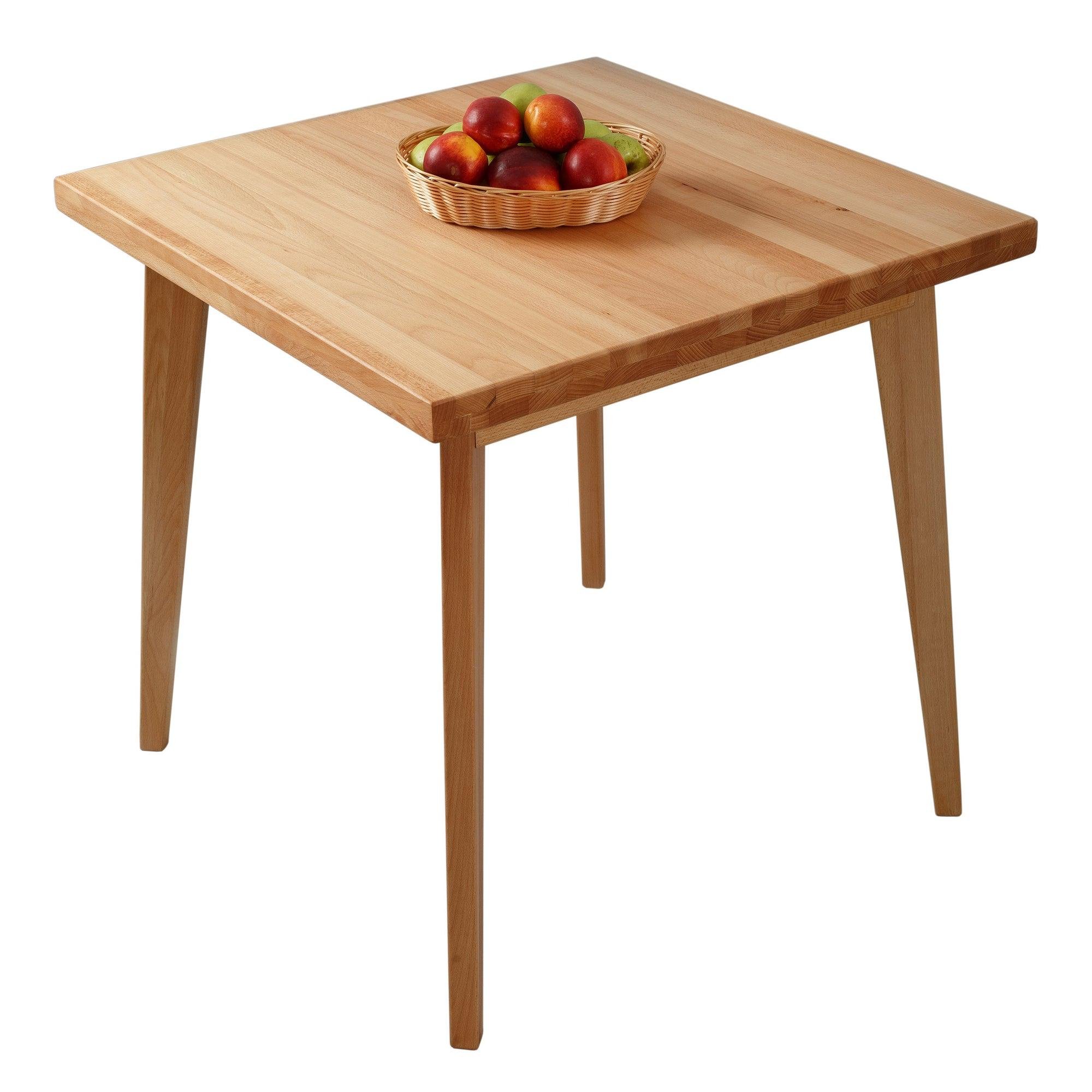 Стіл обідній HANS з масиву буку 750х750х750 мм