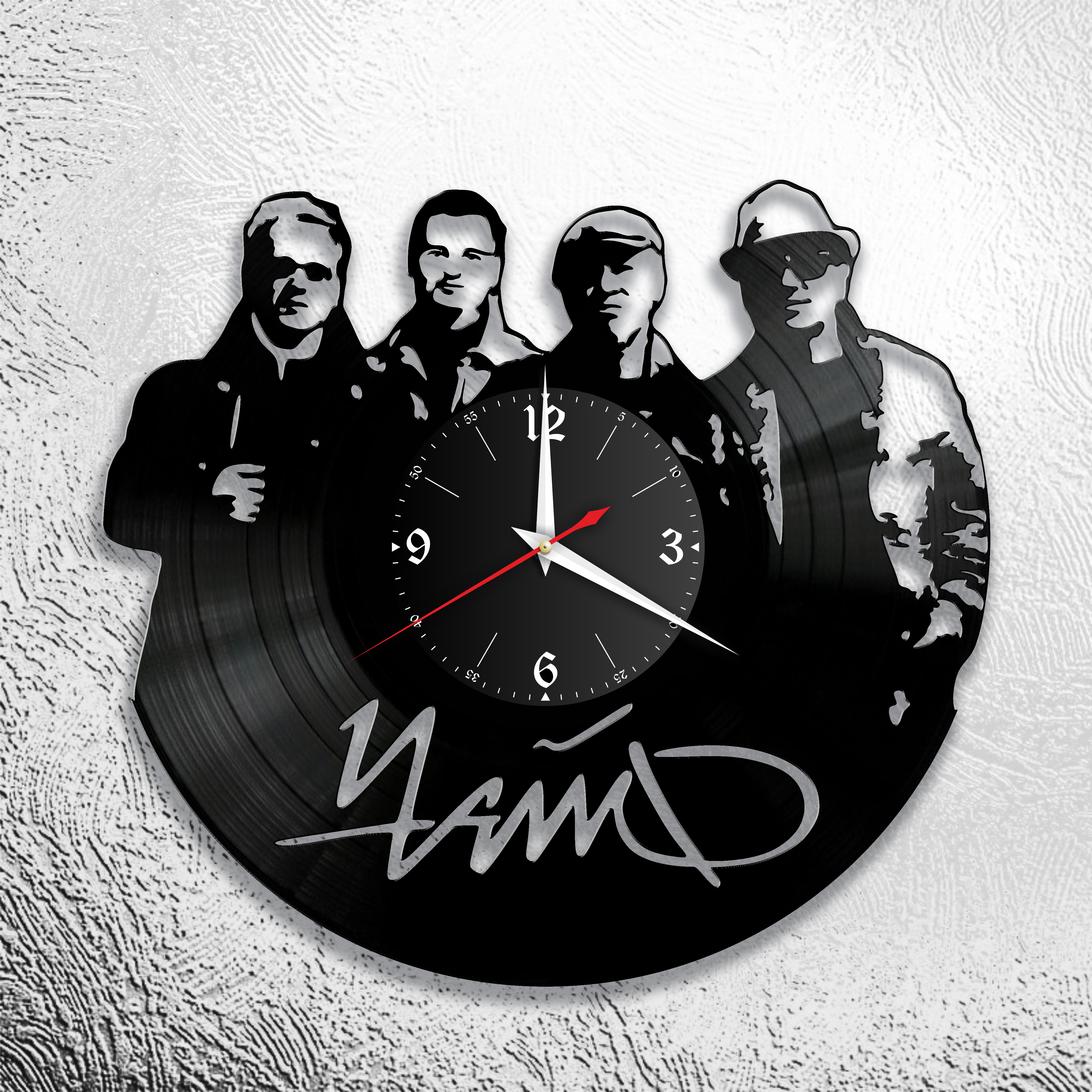 Часы настенные Чайф 0617 из виниловой пластинки