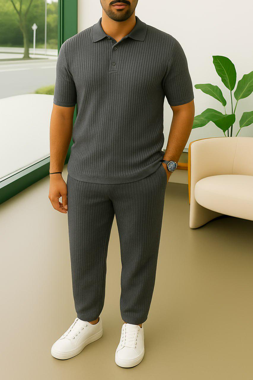 Костюм мужской Diego брюки и футболка XL Графит (Q0069/1/4)