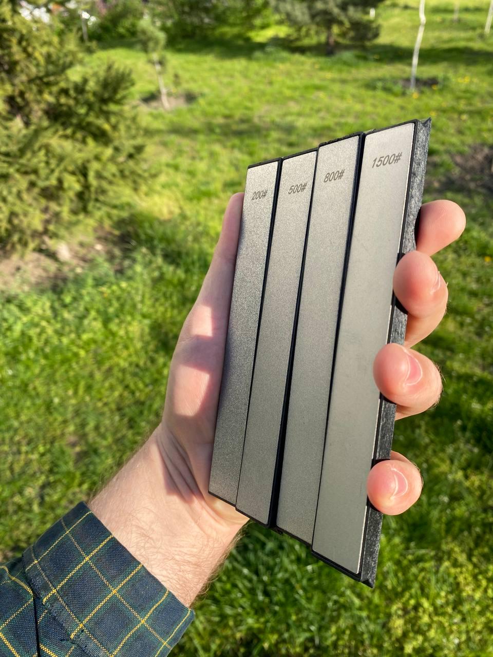 Набор алмазных брусков для заточки ножей с зернистостью 200/500/800/1500 4 шт. (27074441) - фото 9