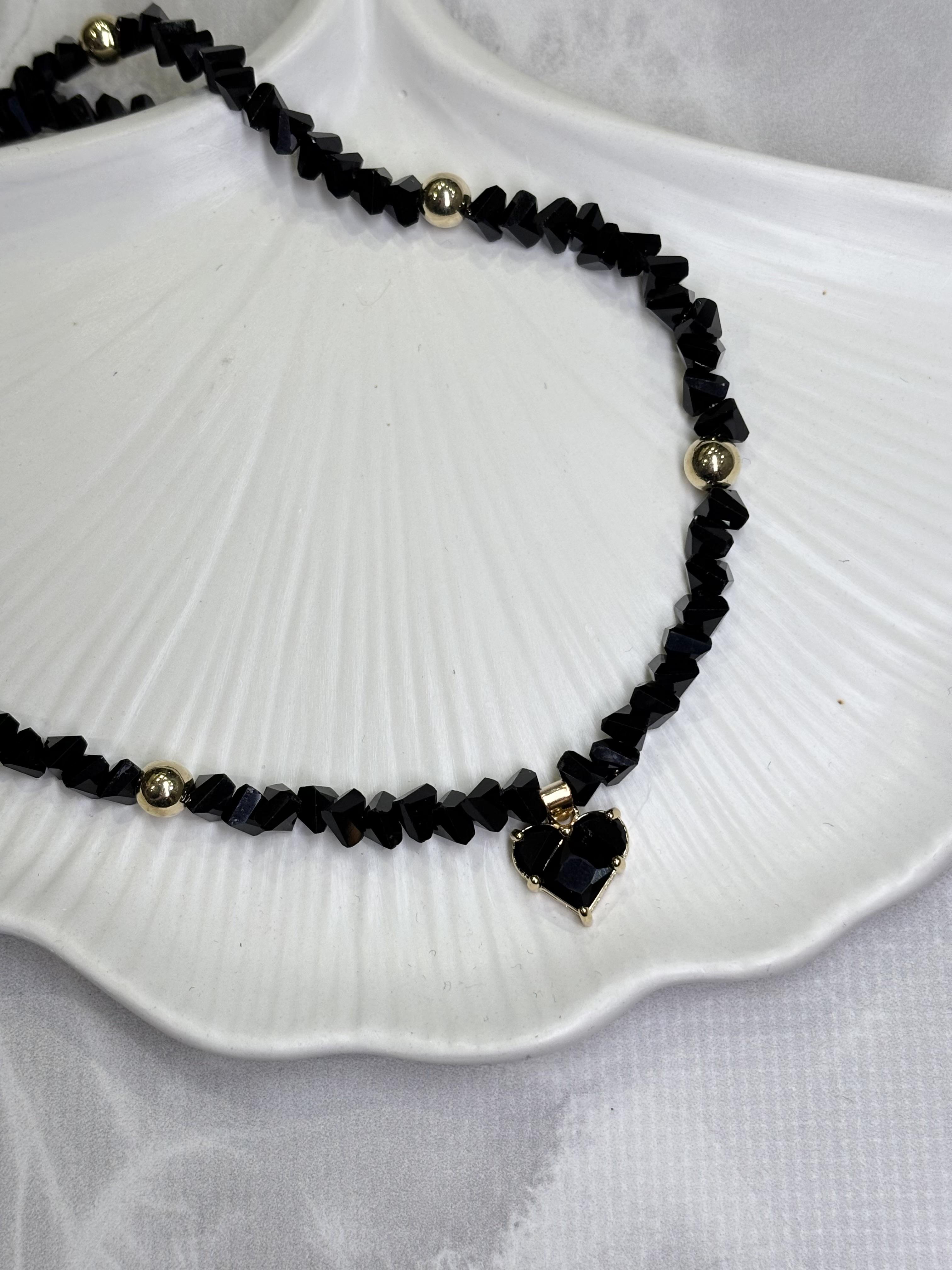 Кольє Mirshine Crystal Heart Black (25547112)