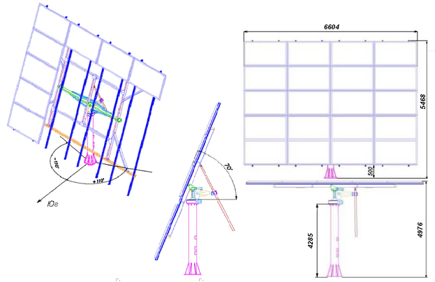 Сонячний трекер двовісний без металоконструкції 20 панелей (26339381) - фото 2 Сонячний трекер двовісний без металоконструкції 20 панелей (26339381) - фото 2