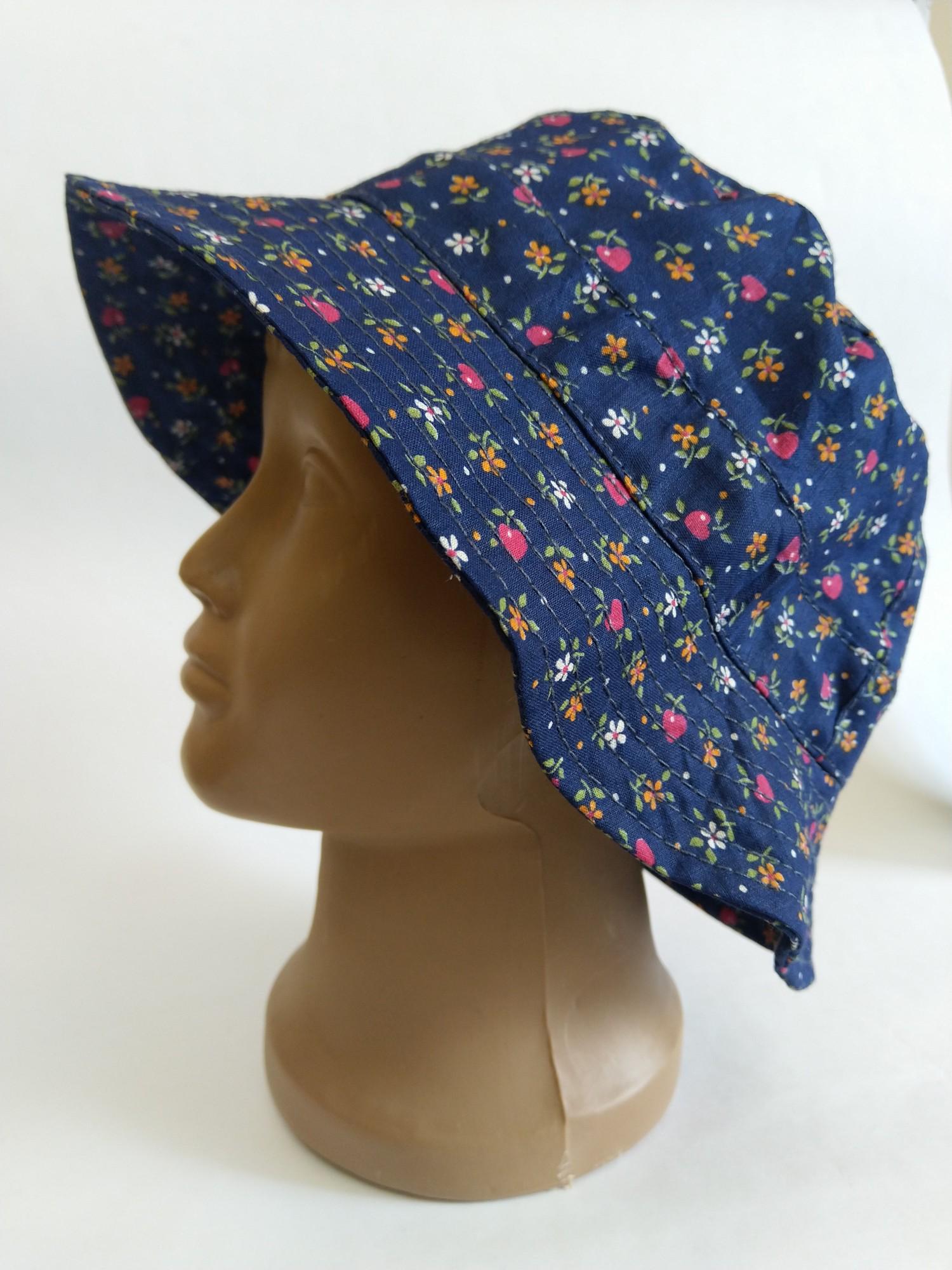 Панама-шляпа Lider Мелкий цветочек хлопок 56-58 см Темно-синий (25147634) - фото 3 Панама-шляпа Lider Мелкий цветочек хлопок 56-58 см Темно-синий (25147634) - фото 3