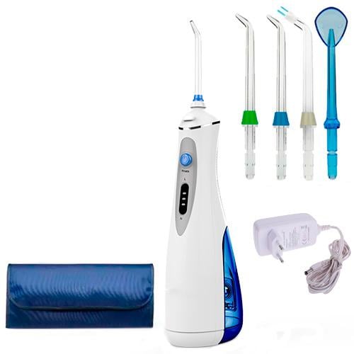 Іригатор для ротової порожнини портативний 240 мл 4 насадки