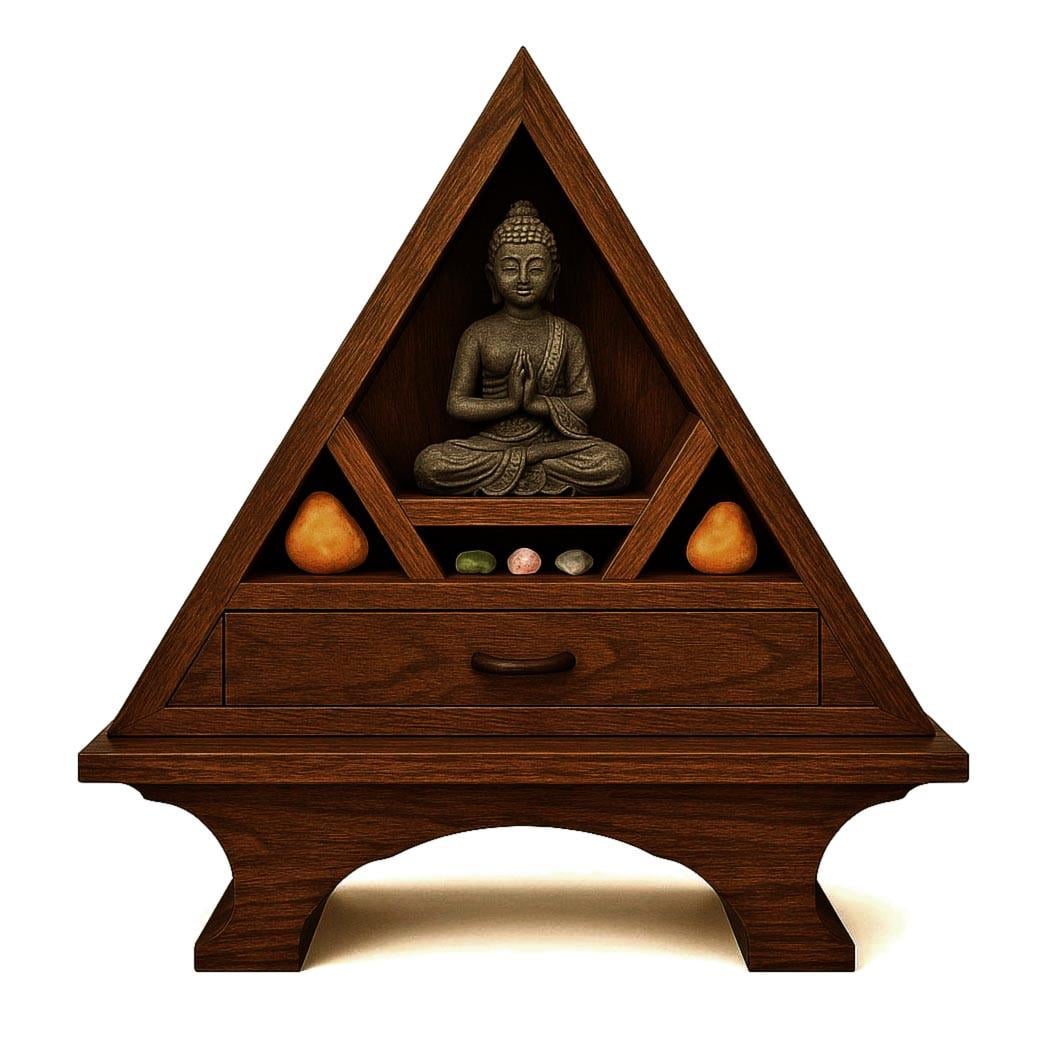 Алтарь для медитации из дерева Девандора Терракот (ЛАТ-000132)