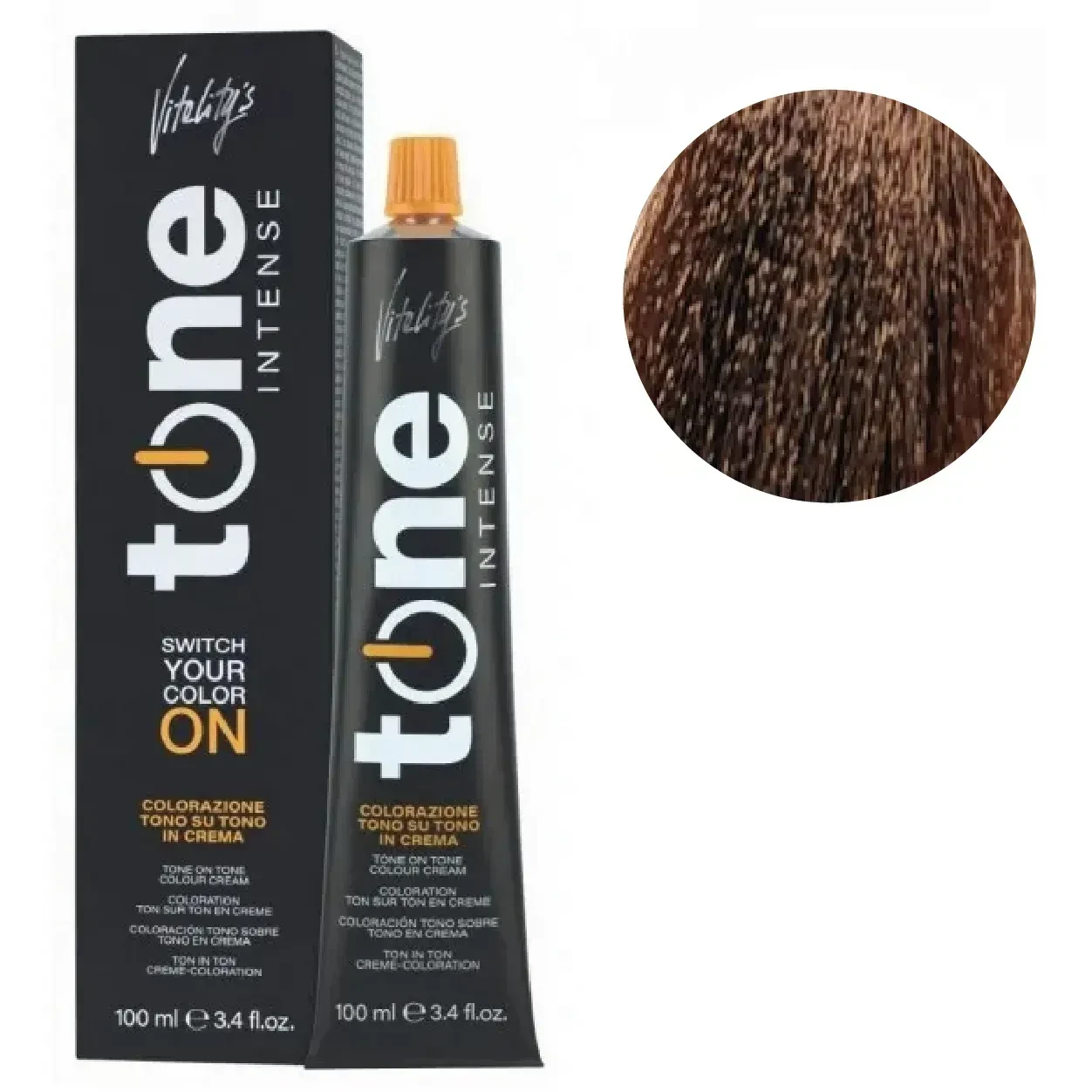 Крем-краска для волос тонирующая безамиачная Tone Intense Vitality's 7/32 Блонд золотисто-бежевый 100 мл Крем-краска для волос тонирующая безамиачная Tone Intense Vitality's 7/32 Блонд золотисто-бежевый 100 мл
