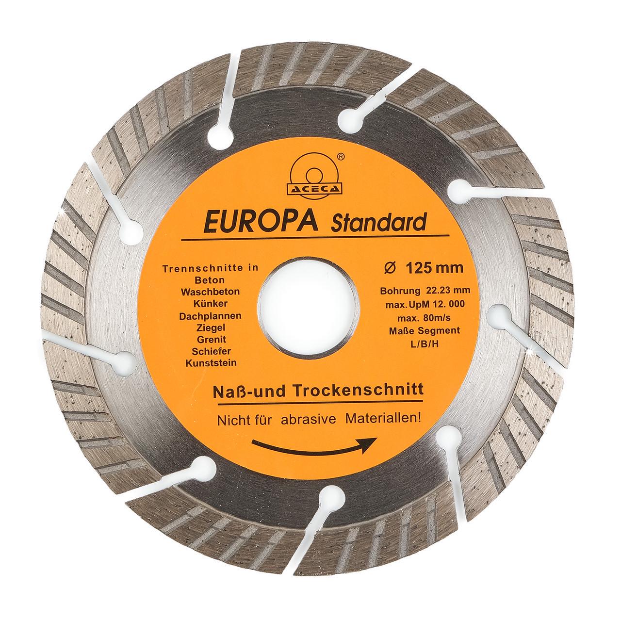 Диск алмазний 125 мм відрізний по бетону/граніту/тротуарній плитці та каменю (2829022080)