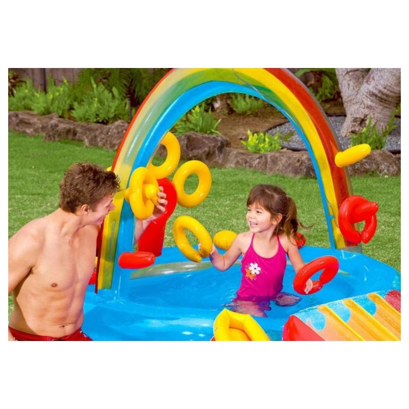 Надувной игровой центр Intex с горкой Радуга (GH5898) - фото 5