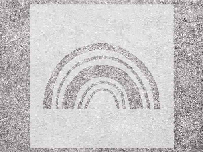 Трафарет многоразовый для стен Радуга 1 мм пластик 300х300 мм Трафарет многоразовый для стен Радуга 1 мм пластик 300х300 мм