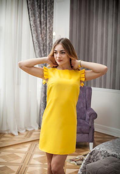 Платье Podium Saga 17942-YELLOW XS Желтый