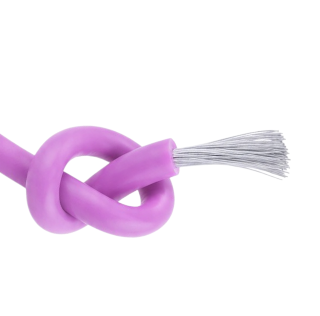 Кабель силовой многожильный для FPV Minzan AWG24 гибкий в термостойкой силиконовой изоляции 40x0,08 мм Ø1,6 мм 1 м Фиолетовый (000050522)