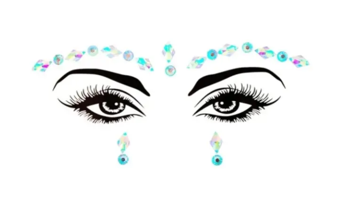 Стрази на обличчя камені пластикові One size Різнокольоровий (9088/55) Стрази на обличчя камені пластикові One size Різнокольоровий (9088/55)