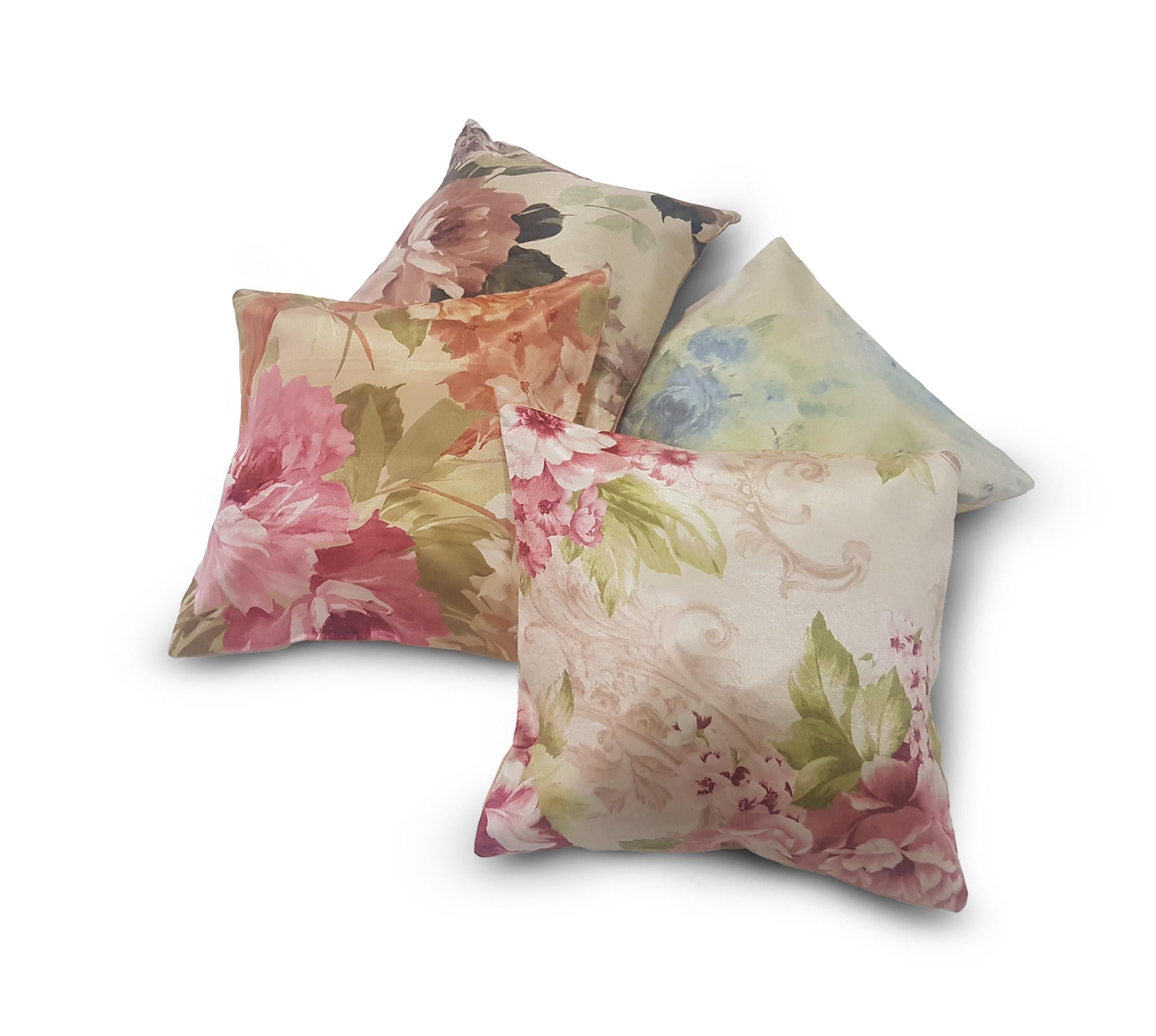 Комплект декоративных подушек Firanka Flowers Aquarelle 30х30 см 4 шт. Разноцветный (п_0109а)