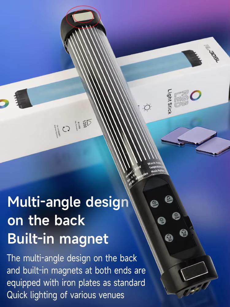 Лампа светодиодная RL-30SL RGB для фото и видео с аккумулятором и магнитами (786406) - фото 11 Лампа светодиодная RL-30SL RGB для фото и видео с аккумулятором и магнитами (786406) - фото 11