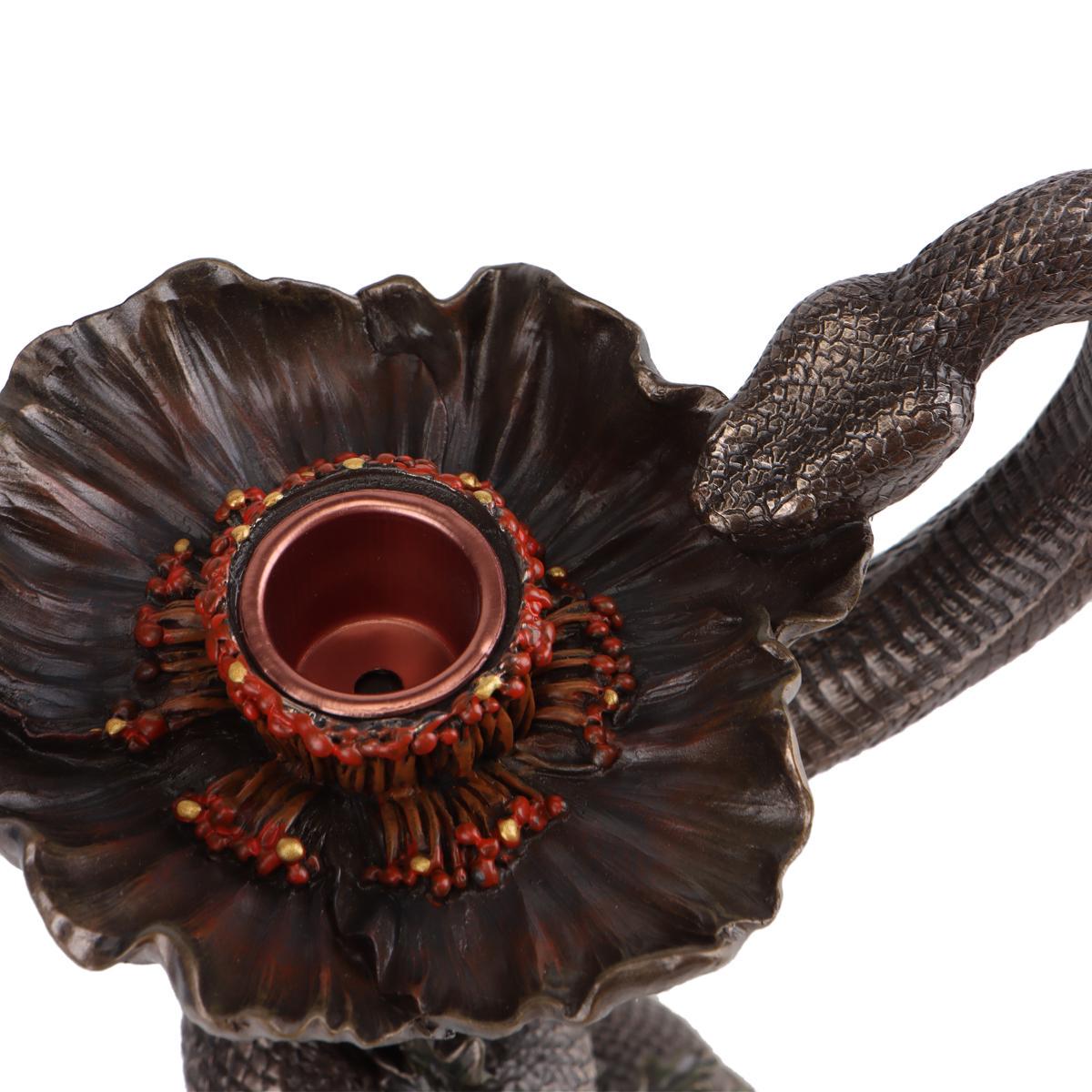 Свічник VERONESE Змія на маку 24 см - фото 3