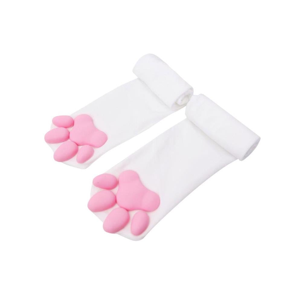 Носки высокие кошачья лапка Белый (NR0310_1) Носки высокие кошачья лапка Белый (NR0310_1)