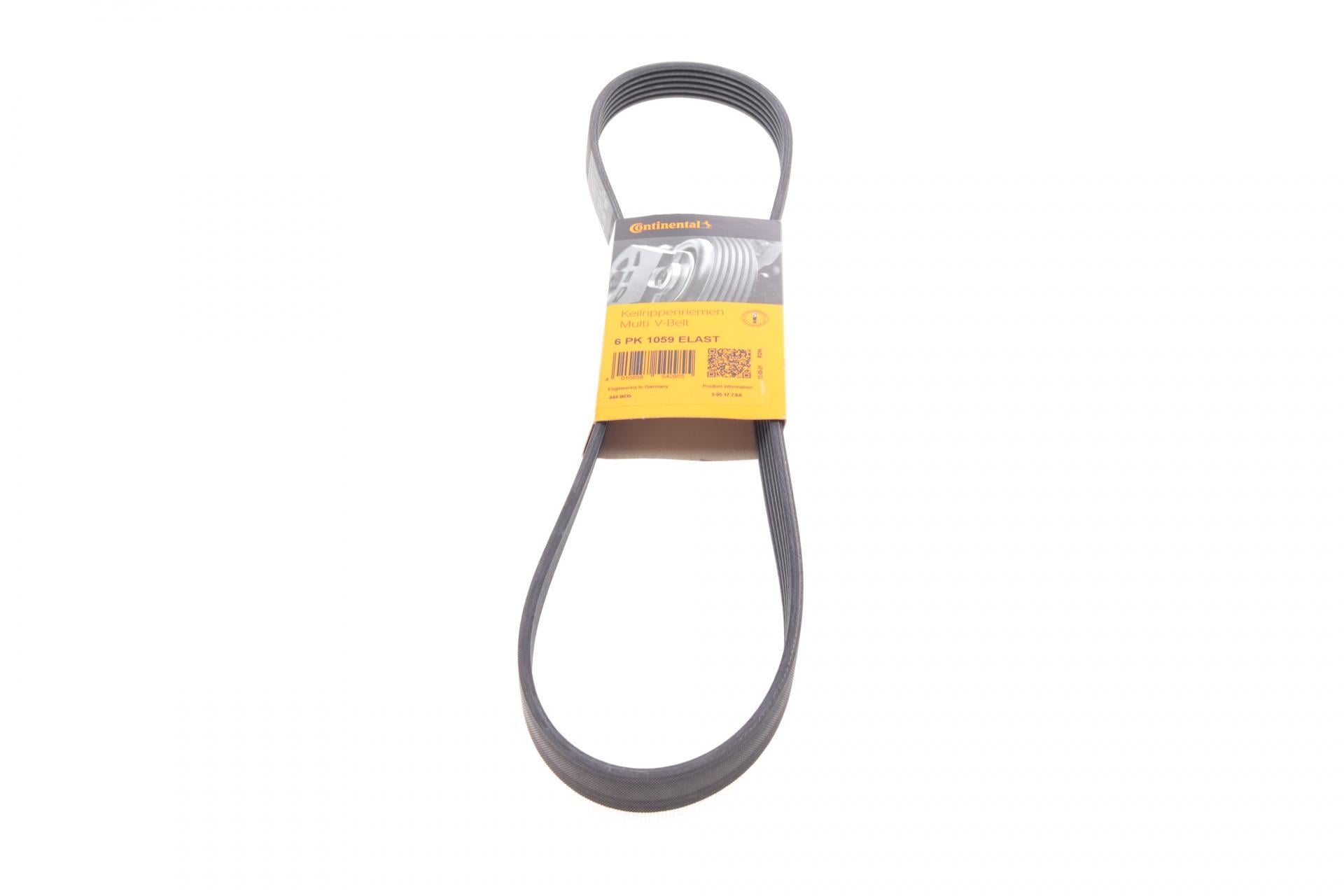 Ремень генератора Continental для Ford Focus 1.6 04-/Volvo C30/S40/V50 05-12 (6PK1059 ELAST)