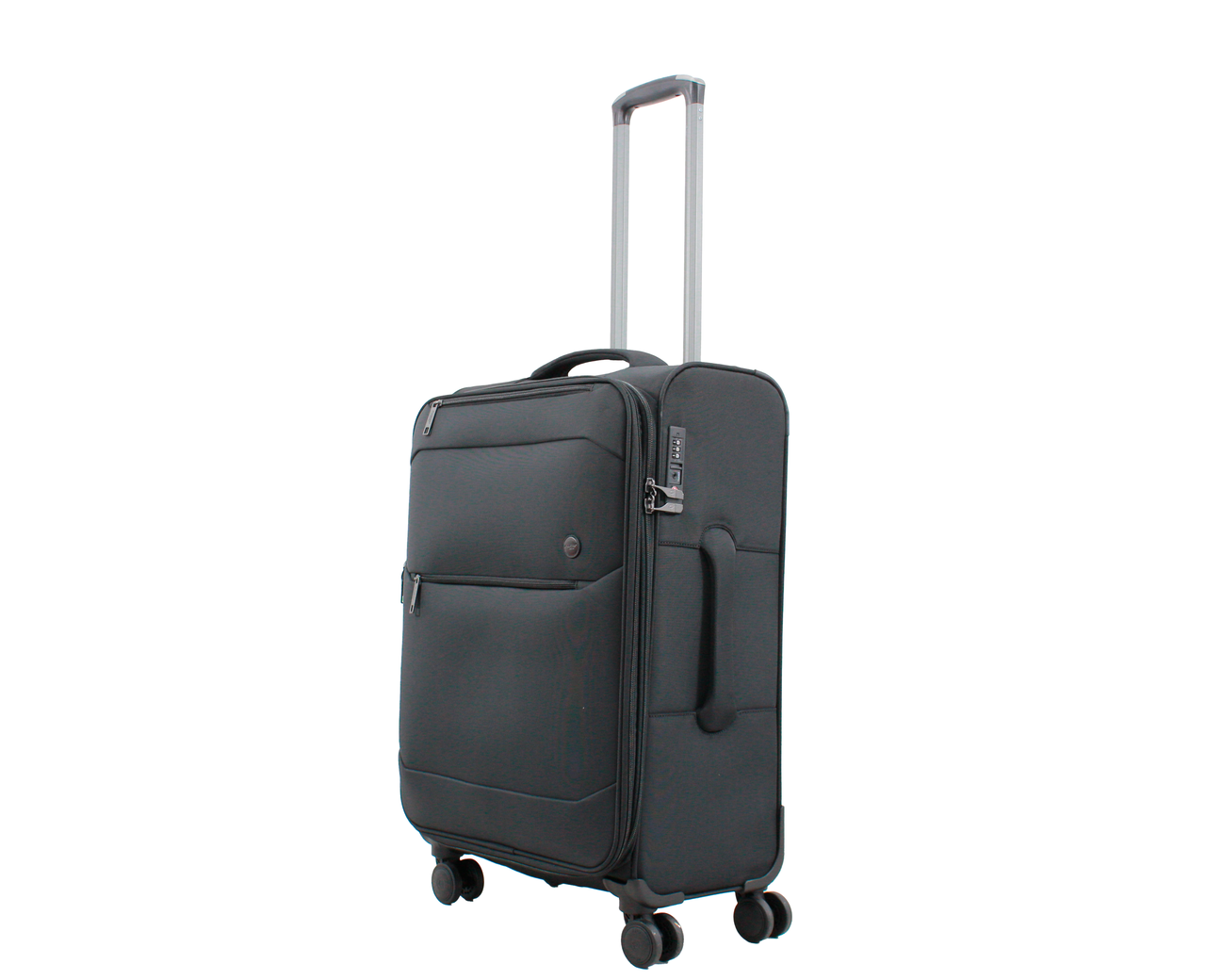 Чемодан средний AIRTEX ткань M 68х43х27 + 5 см 68 л 3,3 кг Черный (839)