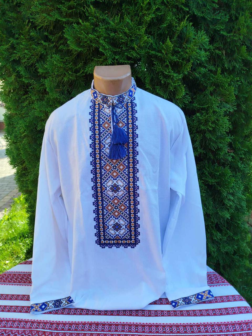 Вишиванка чоловіка з квітковим орнаментом р. 42 (2656858106)