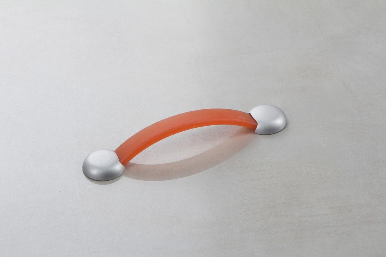 Мебельная ручка резиновая Poliplast РП-16/128 Оранжевый (16008)