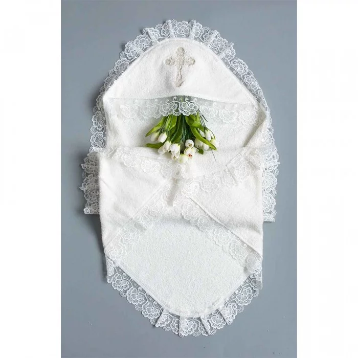 Крыжма для крещения Марк Молочный (5915) Крыжма для крещения Марк Молочный (5915)