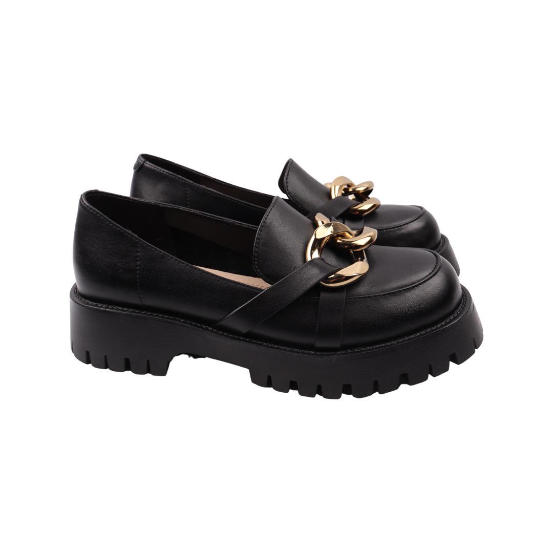 Туфли женские Nina Mosconni из кожи р. 39 Черный (42-22DTC)