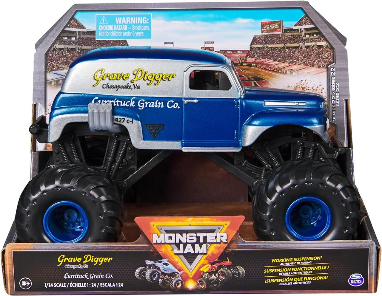 Модель коллекционная официальная монстр-трак Spin Master Monster Jam Grave Digger 1:24 (6069726)