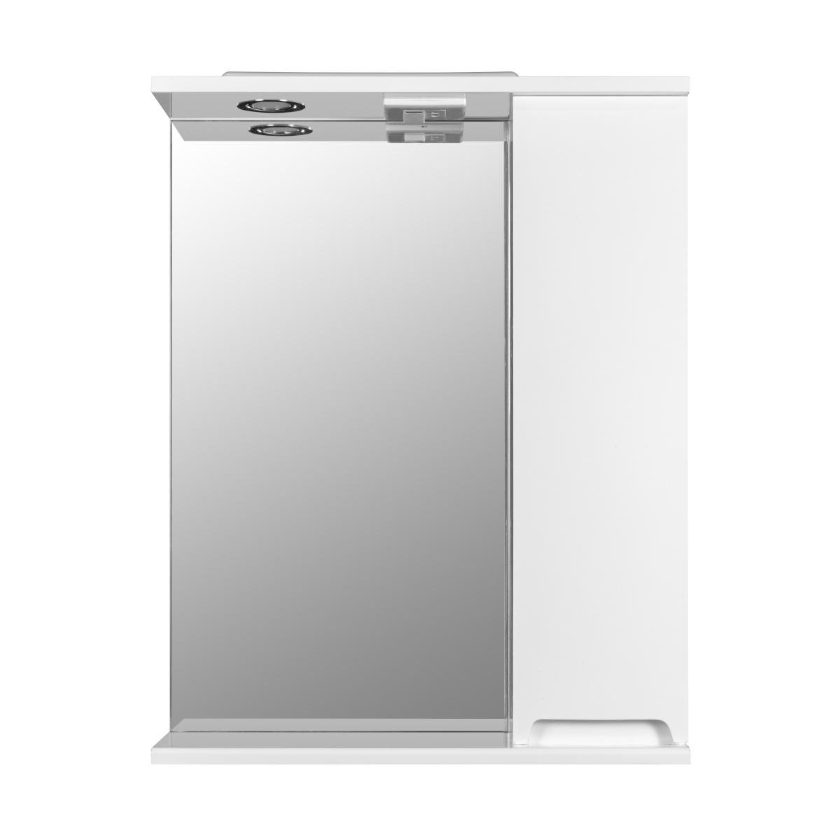 Зеркало для ванной комнаты Висла 55 с подсветкой правое (26331991)